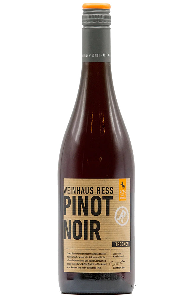 Weinhaus Ress Pinot Noir Geran Red Wine Bottle