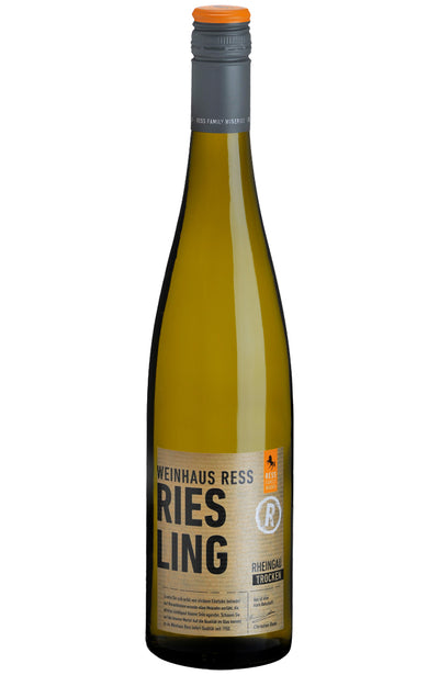Weinhaus Ress Dry German Riesling White Wine Bottle