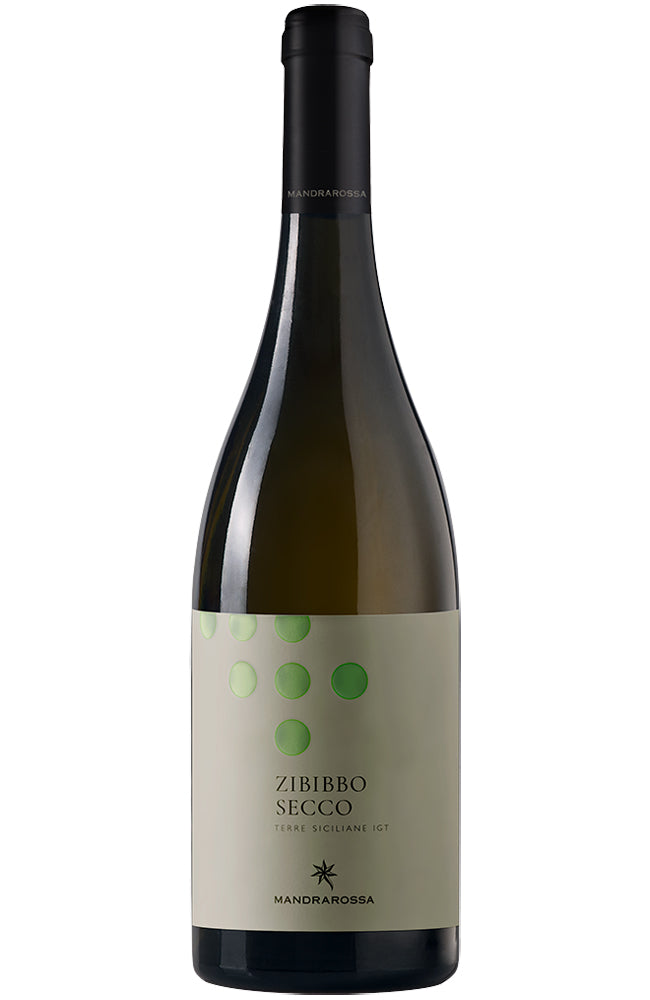 Mandrarossa Zibibbo Secco Sicilian Dry White Wine Bottle
