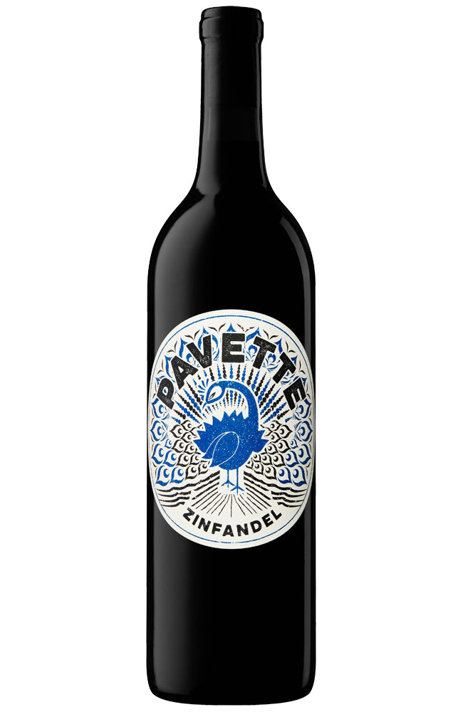 Pavette Zinfandel from Lodi in California Red Wine Bottle