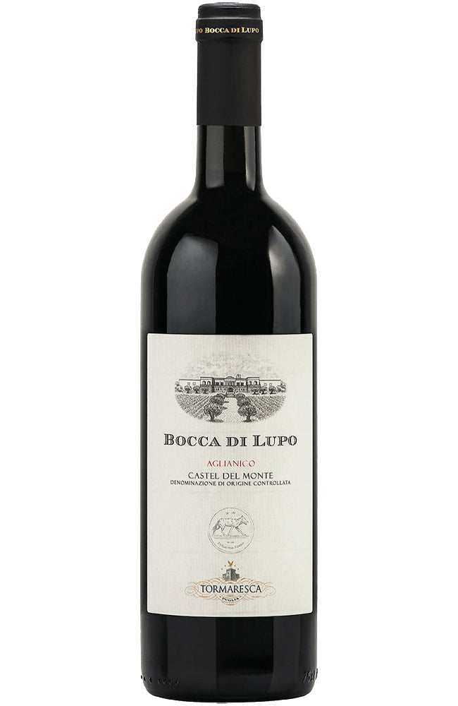 Bocca di Lupo Aglianico Castel del Monte Red Wine Bottle