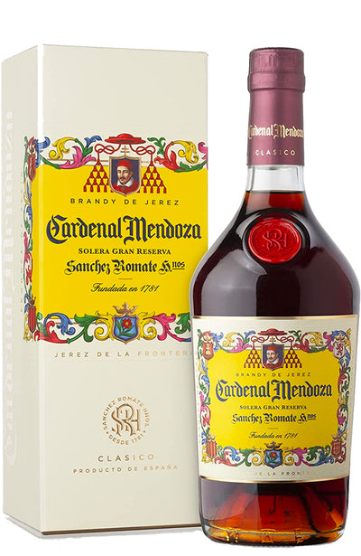 Sánchez Romate Cardenal Mendoza Solera Gran Reserva Brandy de Jerez Gift Boxed