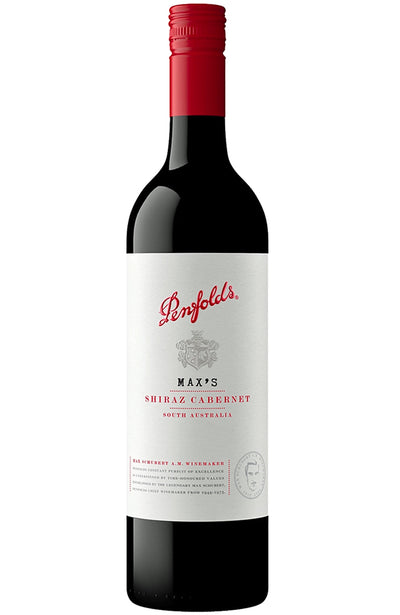Penfolds Max's Shiraz Cabernet South Australian Red Wine Bottle