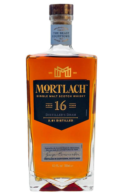 Mortlach 16 Year Old Distiller's Dram Single Speyside Malt Scotch Whisky Bottle