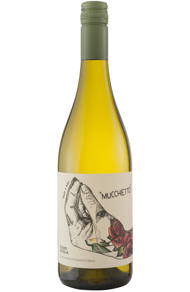 Mucchietto Fiano IGT Puglia White Wine Bottle