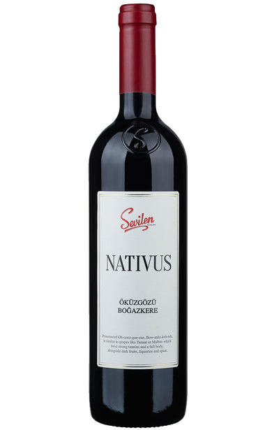 Sevilen Nativus Öküzgözü Boğazkere Red Wine Bottle