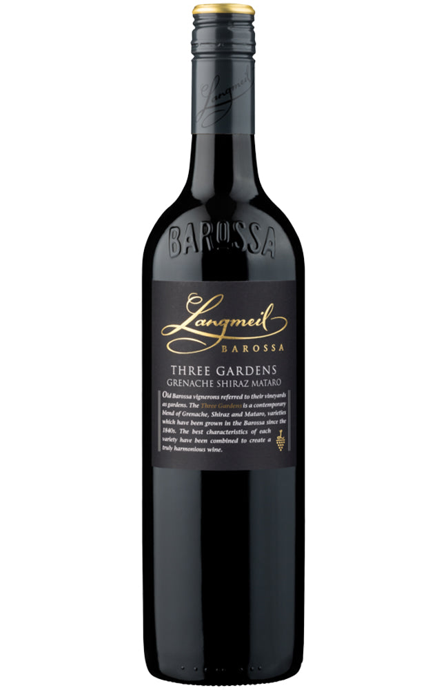 Langmeil Three Gardens Grenache Shiraz Mataro Barossa Valley Red Wine
